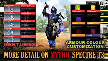 MYTHIC SPECTRE T3 LOBBY ENTRY ; ARMOUR COLOUR CUSTOMIZATION ; GESTURES AND MORE