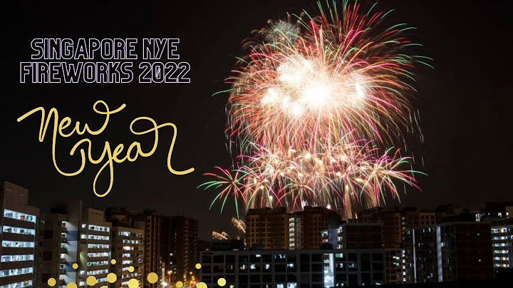 Singapore New Year Fireworks 2022 | Singapore New Year Countdown 2022 | Bishan Fields (4K)