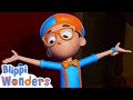 It's Time To Get Scary! | Blippi Wonders | Robot Cartoons for Kids | Moonbug Kids