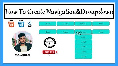 How to create droupdown navigation click using jquery
