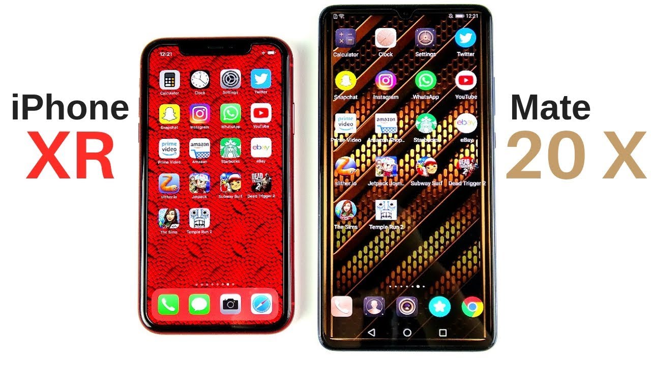 binair ontwerp Vet iPhone XR vs Huawei Mate 20 X Speed Test! - YouTube