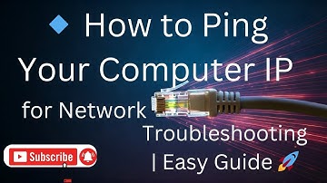 🔹 How to Ping Your Computer IP for Network Troubleshooting | Easy Guide 🚀
