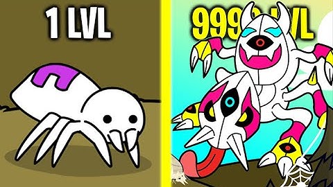 Spider Evolution! MAX LEVEL MUTANT SPIDER EVOLUTION! All Secret & Powerful Spiders Unlocked!