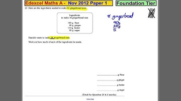 Q23 Edexcel GCSE Maths 1F November 2012