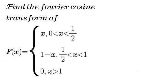 Fourier cosine transform Question