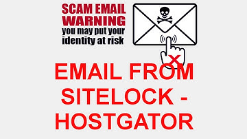 HostGator SiteLock Alert Email - Malware