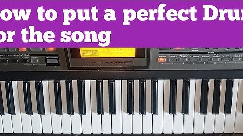 how to choose/put/adjust a Beat on the Roland E-09 and other keyboards||how to play itende style