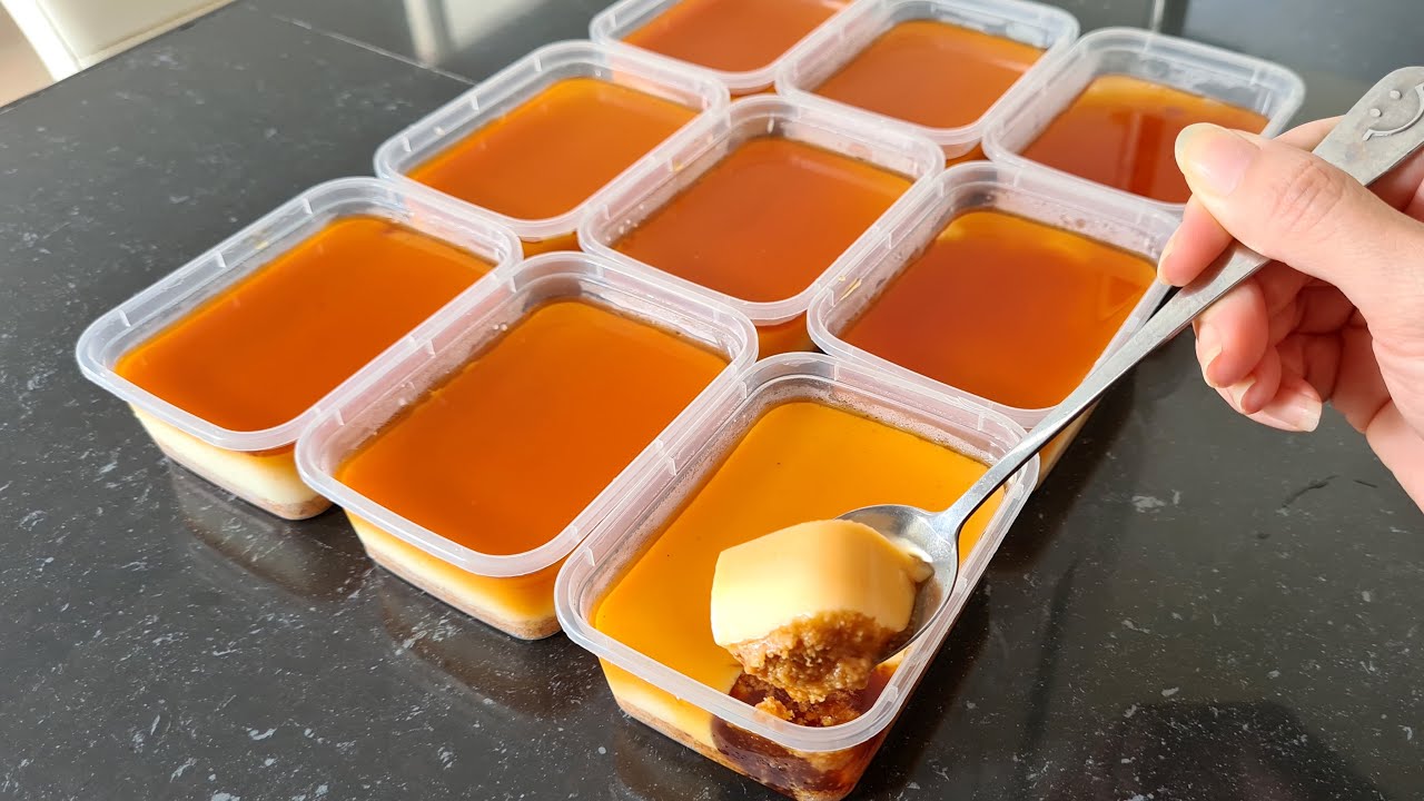 Puding karamel viral. Super easy Vanilla Caramel dessert box / Vanilla Creme Brulee.