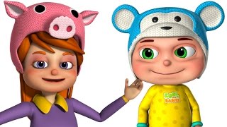 Funny Little Babies Wearing Funny Cap | Five Little Babies | Zool Babies Fun Songs