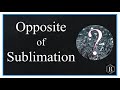 Deposition and Sublimation Concepts