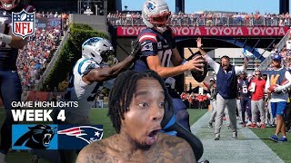 FlightReacts To Panthers vs. New England Patriots Game Highlights | 2025 NFL Season Week 4!