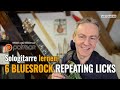 Sologitarre: 6 Standard Bluesrock Repeating Licks in G-Moll