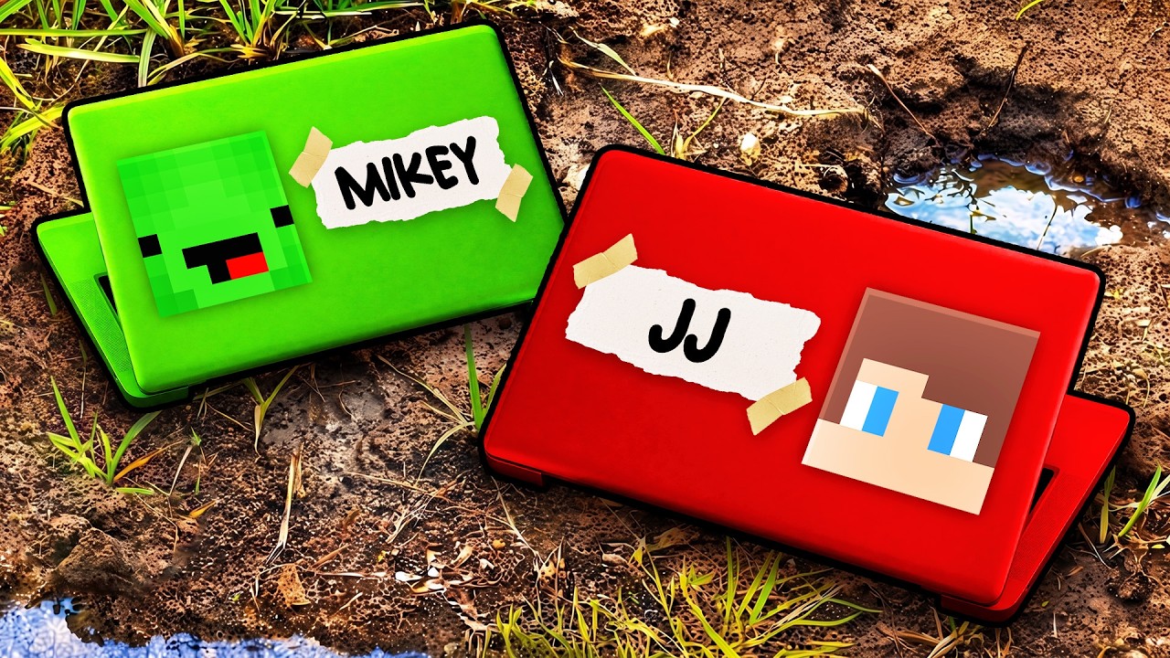 Mikey and JJ Found Secret LAPTOPS (Minecraft - Maizen)
