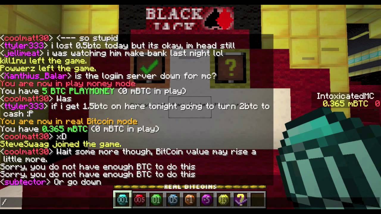 Earn Bitcoin By Playing Minecraft With Bitvegas - 