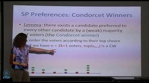 Prof. Edith Elkind | Computational Social Choice | Day 2 | Part 2