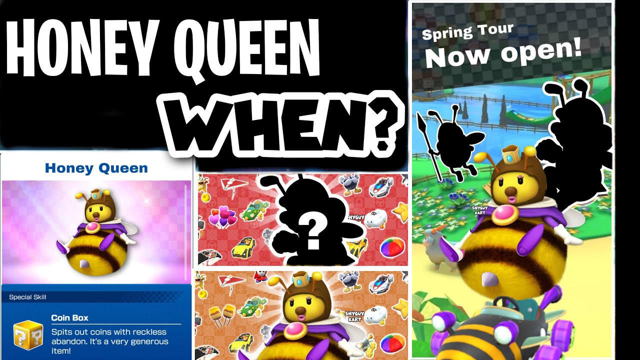 Spring Tour Concept HONEY QUEENS DEBUT in Mario Kart Tour! YouTube