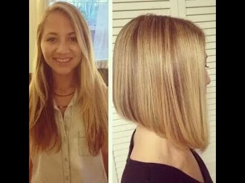 bob haircut before and after