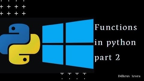 Arguments in Functions || Functions in python || Part - 2 #python3 #python #programming