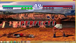 Tekken 2 - Bruce Irvin - 100 % Knee Damage Throw