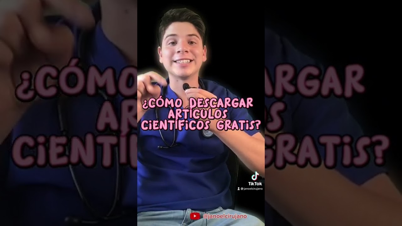 ✅ ¿Cómo descargar ARTÍCULOS CIENTÍFICOS GRATIS? Sci Hub