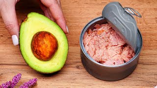 : Nur 1 Avocado und Thunfisch! Dieses Rezept kennen nur wenige! Leckeren Avocadosalat