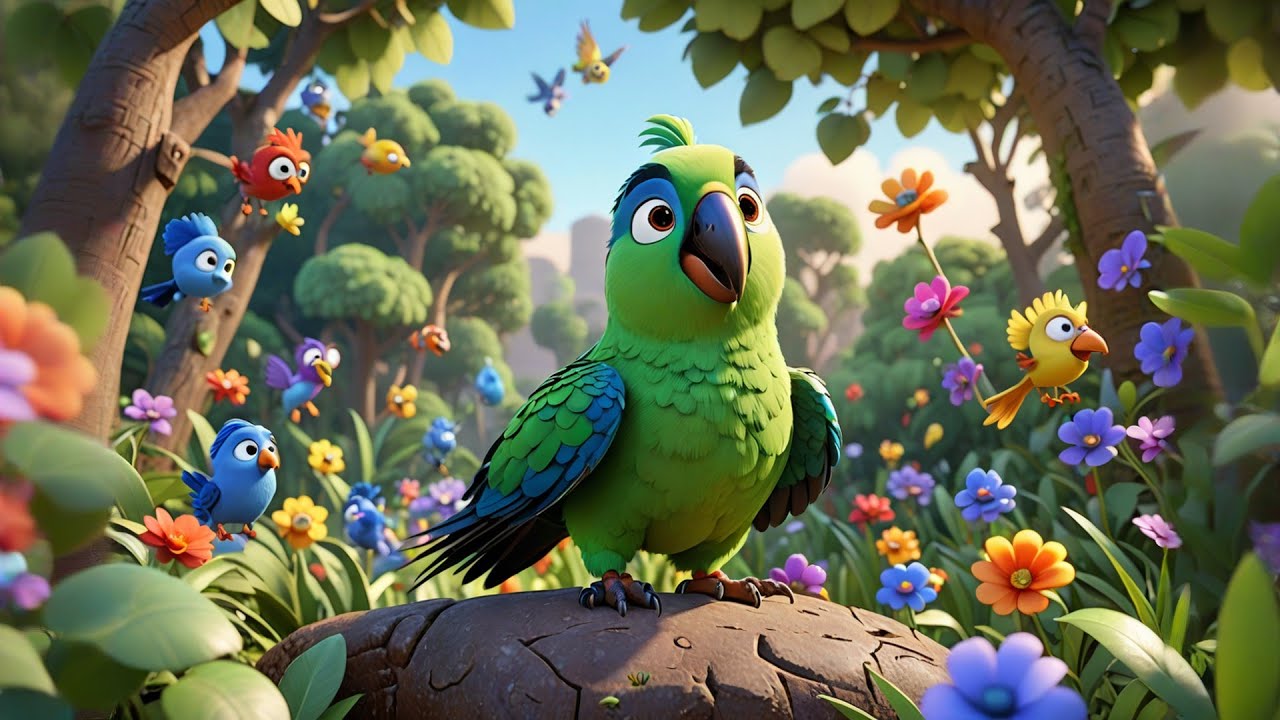 Squawk Squawk Parrot Squawk Squawk — Flying Dance Song! | Fun Bird Song for Kids ...