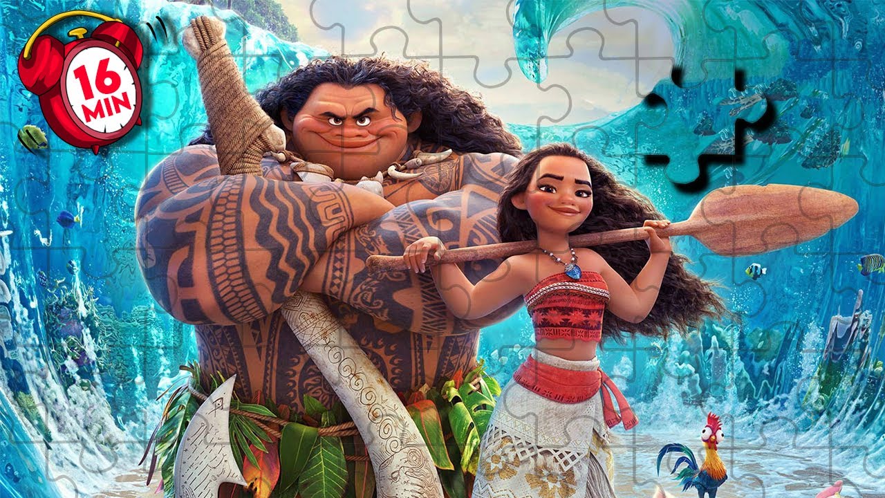 Disneys MOANA Puzzle Compilation 🌊 Vaiana Puzzle für Kinder - YouTube