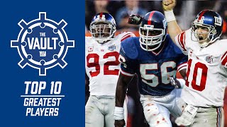 TOP 10 Players in Giants History! | New York Giants
