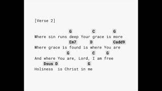 Lord, I Need You - 3rd CAPO Guitar chords + Lyrics