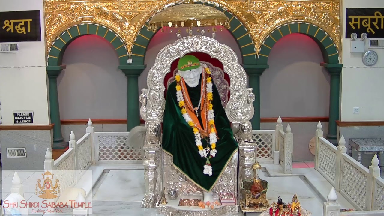 Shri Shirdi Sai Baba Temple , Flushing , New York , Live Aarti YouTube