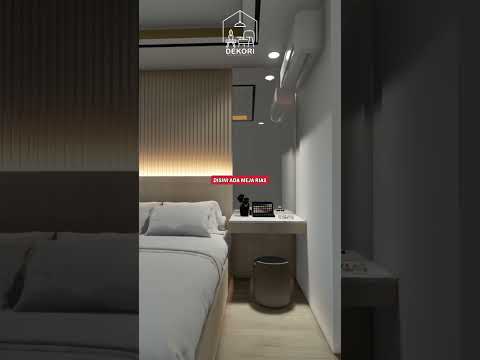 Video: Desain kamar tidur kecil: pembesaran visual ruangan