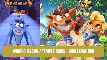 How To Complete Break All The Crates Challenge Run - Wumpa Island Temple Ruins | Crash On The Run
