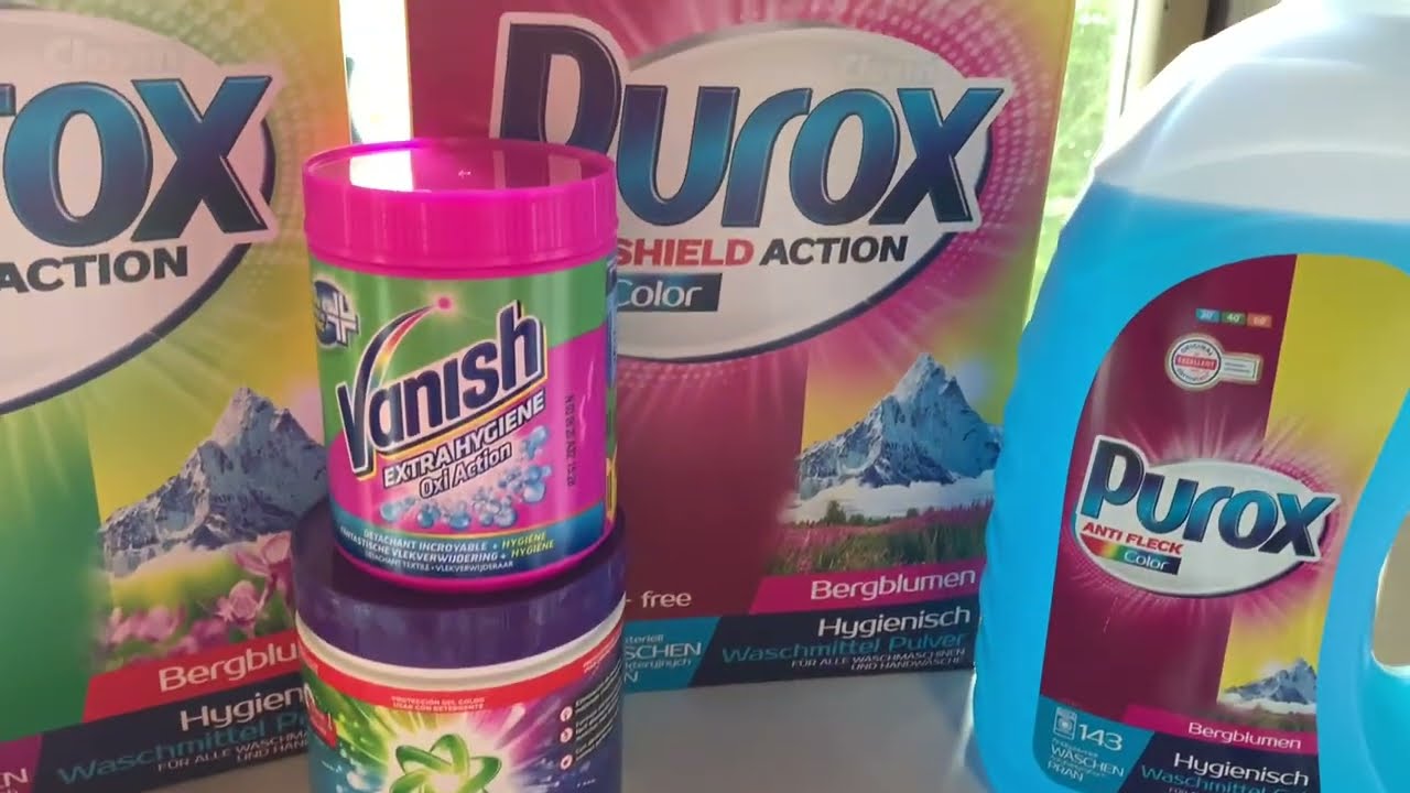 PUROX & ARIEL / VANISH FLECKENPULVER - Kochwäsche 95 - MIELE W3241 & Bonusteil