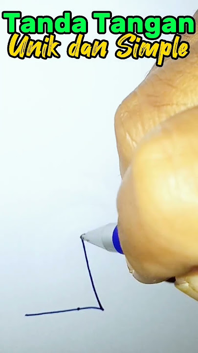 Tanda Tangan Unik dan Simple #shorts #viral #tandatangan #signature #yearofyou