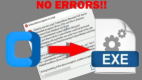 How to convert Custom-Tkinter-File to .EXE without Errors.