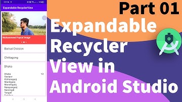 Expandable RecyclerView in Android Studio (Bangla)