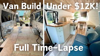 Luxury Off-Grid Van Build in 7 minutes! by Wolf Dog Buses 2,717 views 5 months ago 7 minutes, 20 seconds