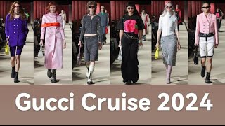 Gucci Cruise 2024 Показ мод Gucci круиз  2024