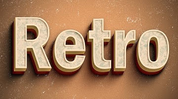Photoshop Retro Text Effect Tutorial │Quick Photoshop Tutorial  #1