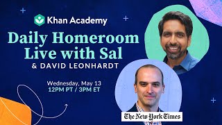 Daily Homeroom Live with Sal: Wednesday, May 13