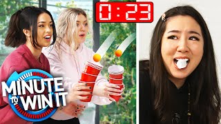 Minute to Win It Games ft. Valkyrae, Fuslie, BrookeAB & More!