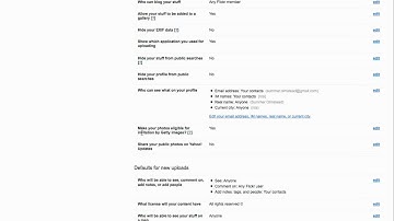 Flickr Global Settings Intro