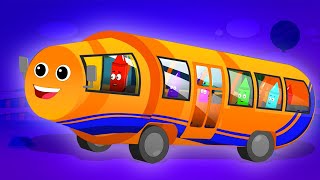 Bánh xe trên xe buýt | Bài hát cho trẻ em | Vần điệu trẻ | Hoạt Hình | Thơ phổ biến