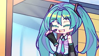 Hatsune Miku Appearance In Jashin-Chan Scene But Gacha