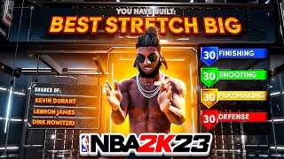 NEW 2-WAY STRETCH PLAYMAKER BUILD THAT WILL BREAK NBA 2K23! DEMIGOD SHOOTING CENTER ISO BUILD 2K23!