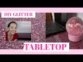 DIY Pink Glitter Table Top | My first time using Epoxy Resin!