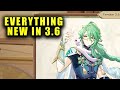 3.6 PATCH NOTES EVERYTHING NEW (RECAP) | Genshin Impact