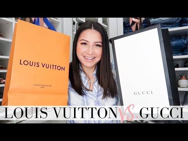 Gucci VS Louis Vuitton Challenge! Which Is better ? (Designer Shopping) 