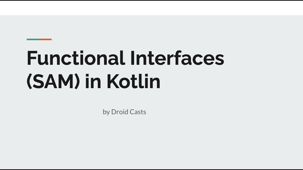 Functional interfaces. Functional interface.