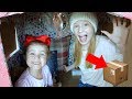 KiDS MADE GiANT BOX FORT HOUSE!! 📦🏠 **fully decorated**